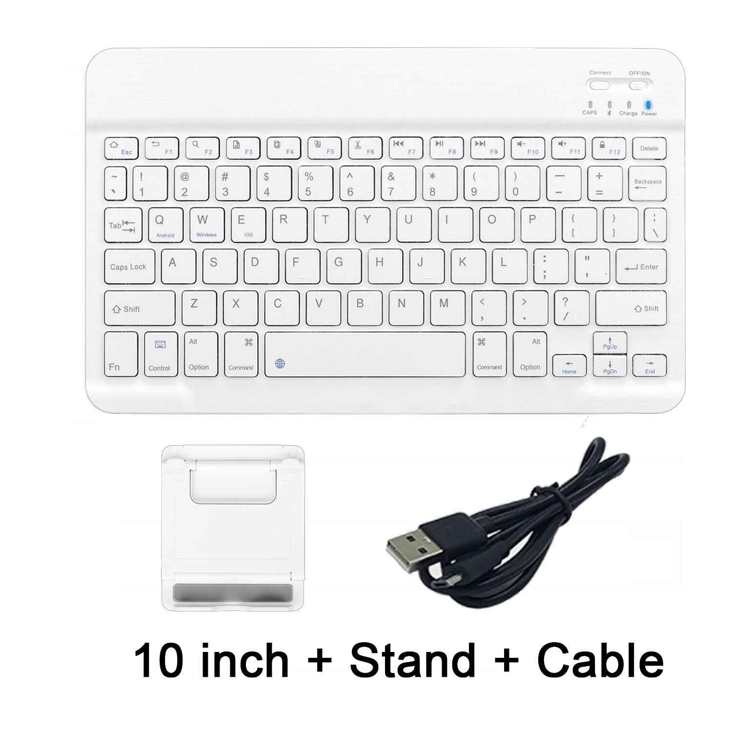 Ultra Slim Multimedia Aluminum Wireless Bluetooth Keyboard For IOS Android Tablet PC Windows For IPad Min Bluetooth Keyboard