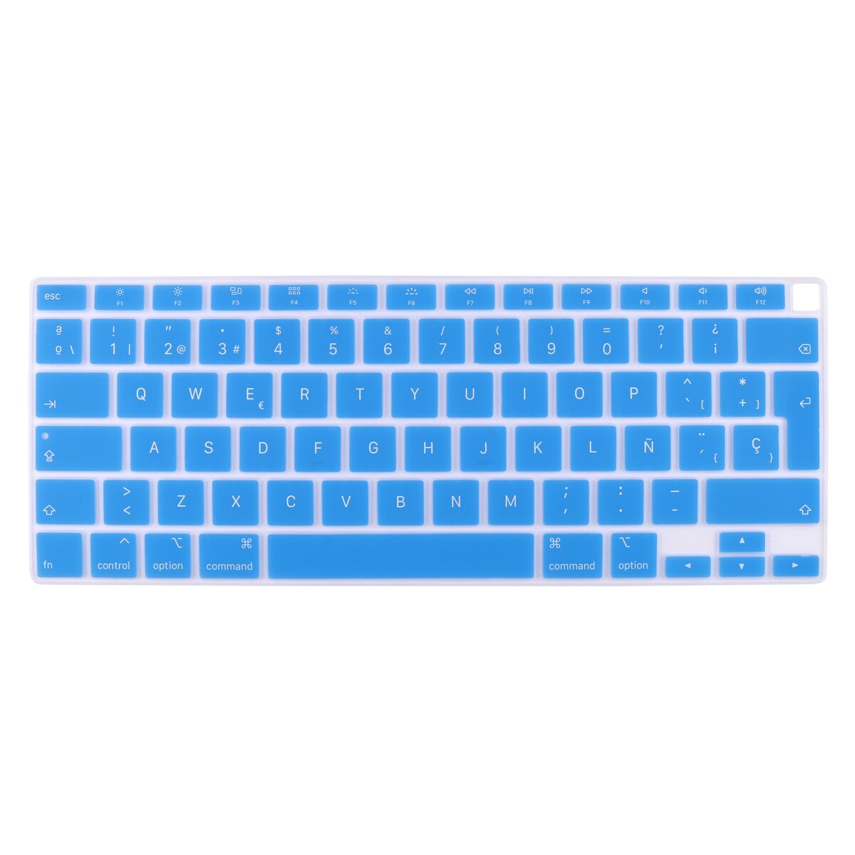 UNS/EU Geben Typ Spanisch/Russisch/Französisch Englisch Tastatur Abdeckung Für MacBook Air 13 A2179 A2337 touch ID Transparent Haut: EU Spanish sky blue