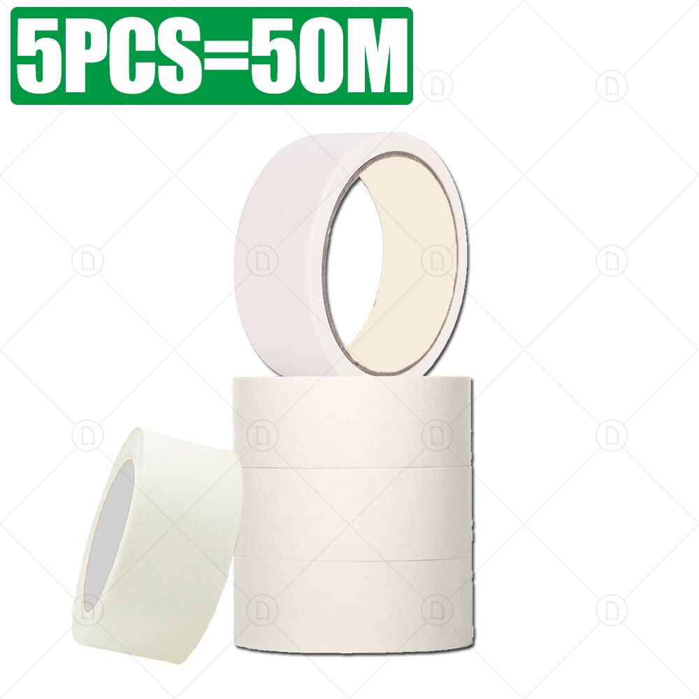 Masking Tape Single Side Car Spraying Adhesive Tape For Car Polishing Drawing Oil Painting Sketch Decorative Writable Paper: 5 PCS