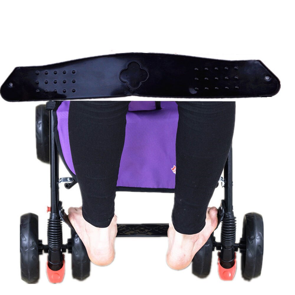 Pedal Foot Rest Pram Baby Footrest Stroller Footboard Anti-Skid Black Premium Plastic Baby Buggy