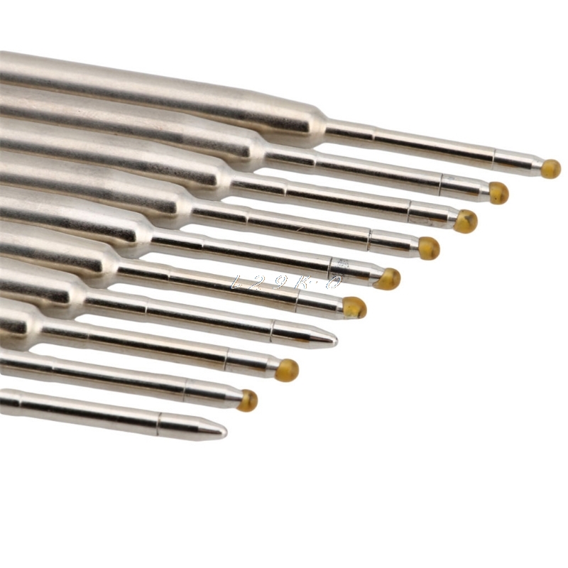 10pcs Universal Pen Refill Standard Style Blue/Black Ink 1MM Medium Nib Ball Point Pen Refills