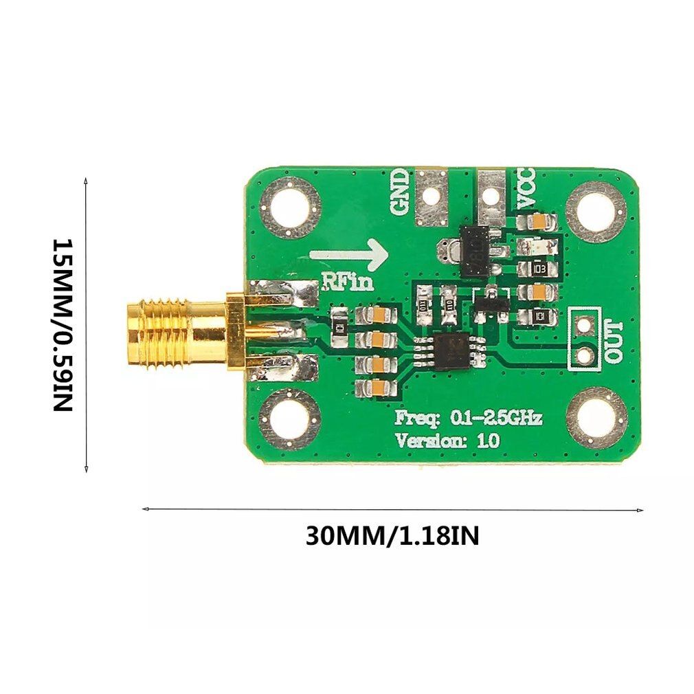 1Pcs 0.1 - 2.5Ghz Rf Power Meter Logarithmic Detector Power Detection Dh