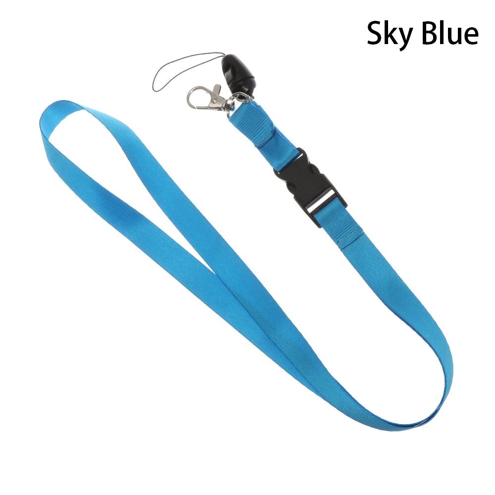 Smycz na telefon komórkowy osobowość smycz na szyje śliczne smycze na klucze ID Card Gym paski na telefon USB smycz na identyfikator liny kamery: Sky Blue-