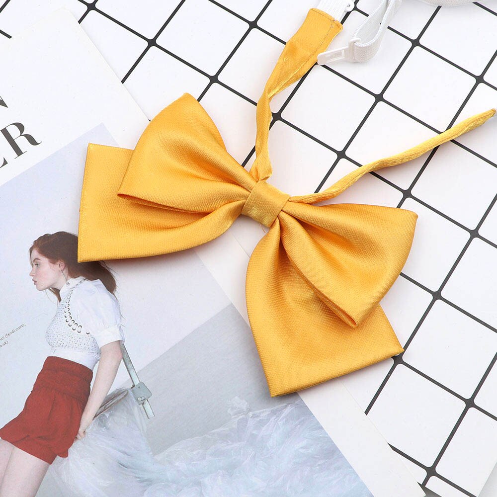 Black Red Woman Bowtie Pretty Solid Color Adjustable Butterfly Bowknot Girls Ladies Wedding Dress Shirt Collar Accessory: 5