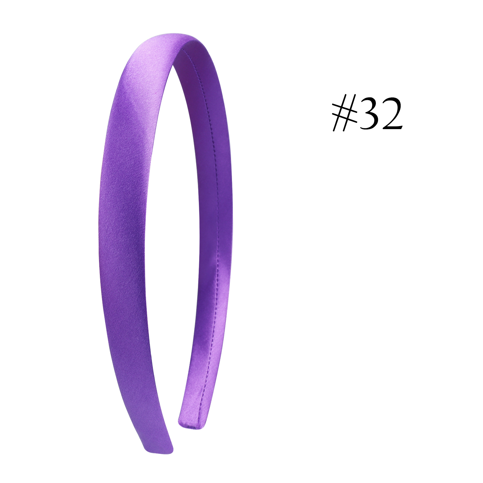 34 Stuks 0.6Inch Breed Satijn Bedekte Meisjes Hoofdbanden Diy Ambachtelijke Lint Hoofdbanden Voor Meisjes Vrouwen Regenboog Haaraccessoires