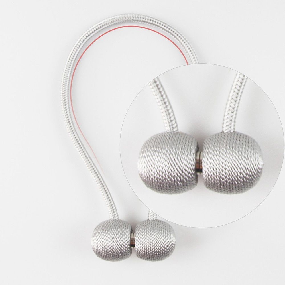 1Pc Magnetic Curtain Tieback Holder Hook Buckle Clip Curtain Tieback Polyester Decorative Home Accessorie Lanyard