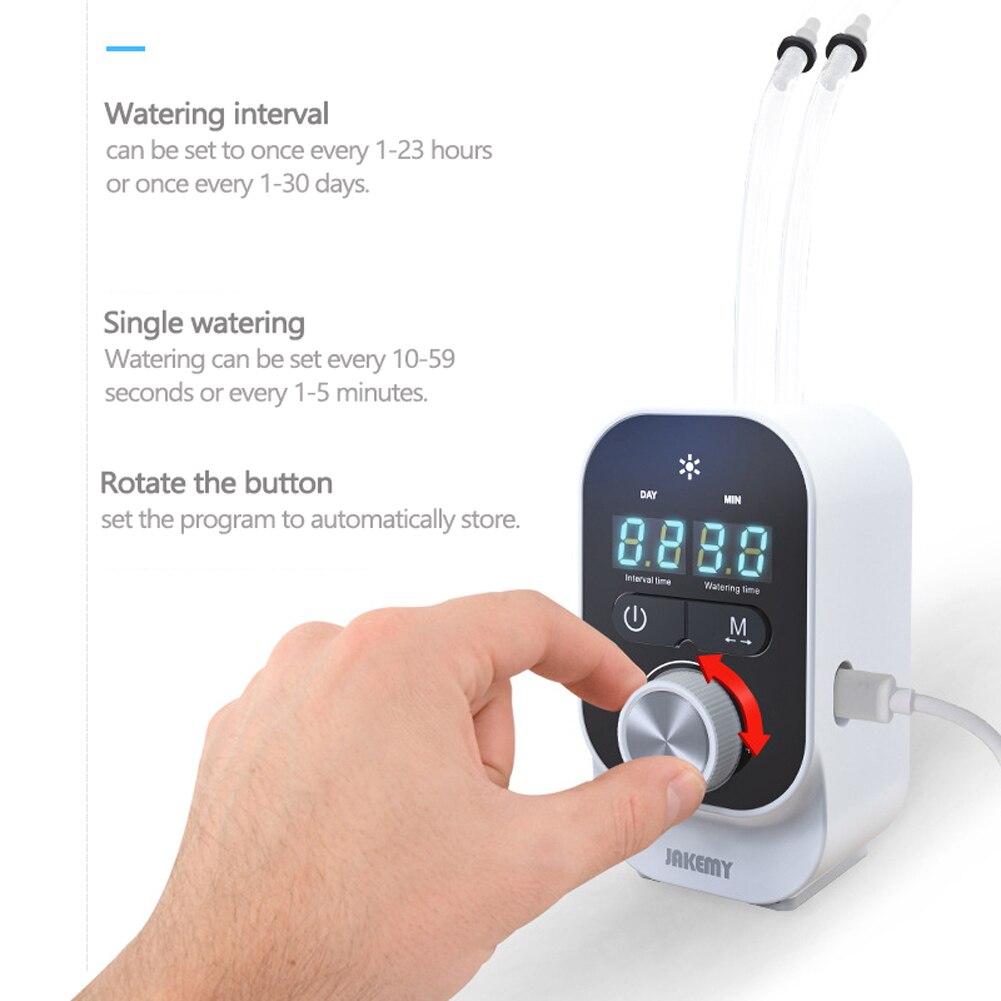 Automatic Watering Device Home Household Timing Function Intelligent Timing Watering Planter System for Office Balcony Flower