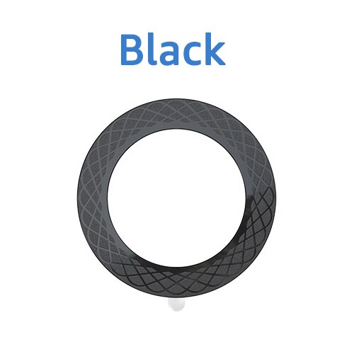 Magnetic Patch for Magsafe Wireless Charging Car Phone Holder Magnet Ring for iPhone 13 12 11 Pro Max Mini XS XR Samsung Xiaomi: Black