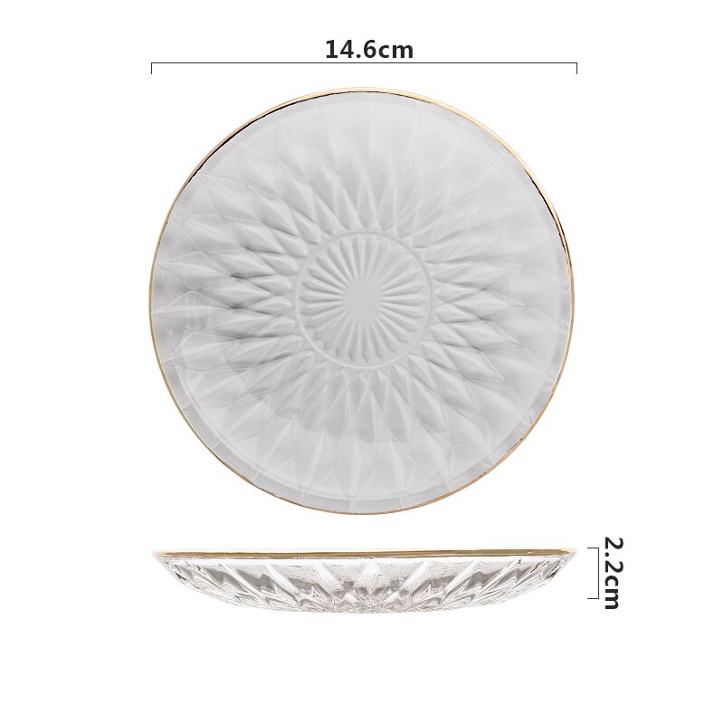Taza para helado de vidrio con encaje de phem , taza transparente con cristal de arena para postre, taza para ensalada, batidos de frutas, té, Copa familiar: A-3