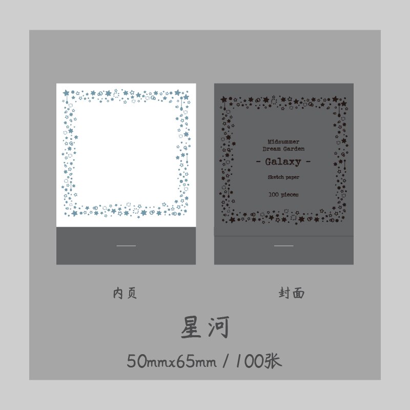 100 Stks/doos, Basic Eenvoudige Datum Memo Pad, Tijd Planning Bericht Memo Pad, Kantoor Accessoires Student Briefpapier: E