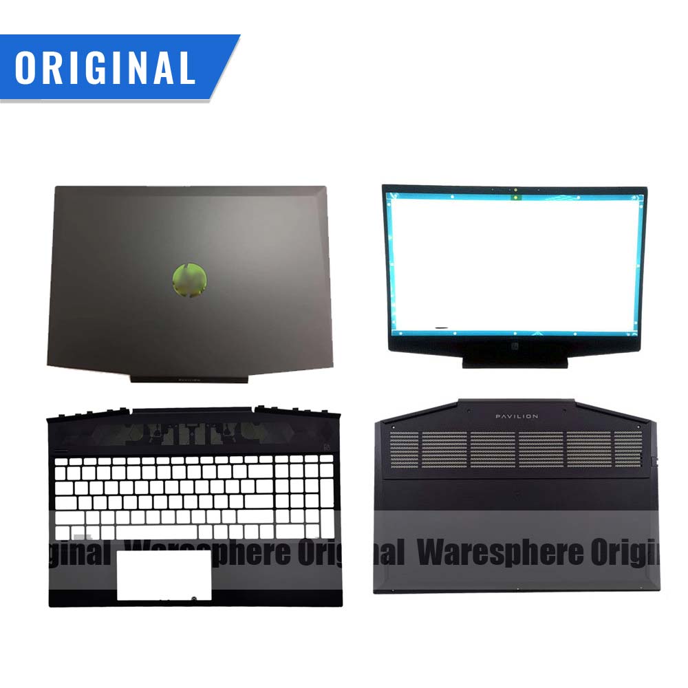 Original For HP Pavilion 15-DK Series LCD Back Cover Front Bezel Hinges Palmrest Bottom Case L56914-001 L57593-001