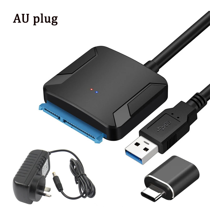 USB 3.0 naar SATA Adapter Kabel voor 3.5/2.5 Inch SSD HDD SATA III Harde Schijf Schijf Ondersteuning UASP Compatibel met USB 1.1/2.0/3.0: Paars