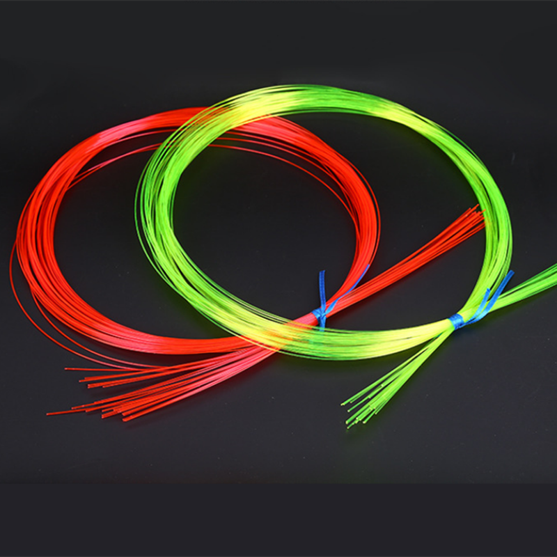 Mira de arco de fibra óptica de 50cm, accesorio de mira de arco compuesto de tirachinas, color rojo y verde, 0,5/2mm