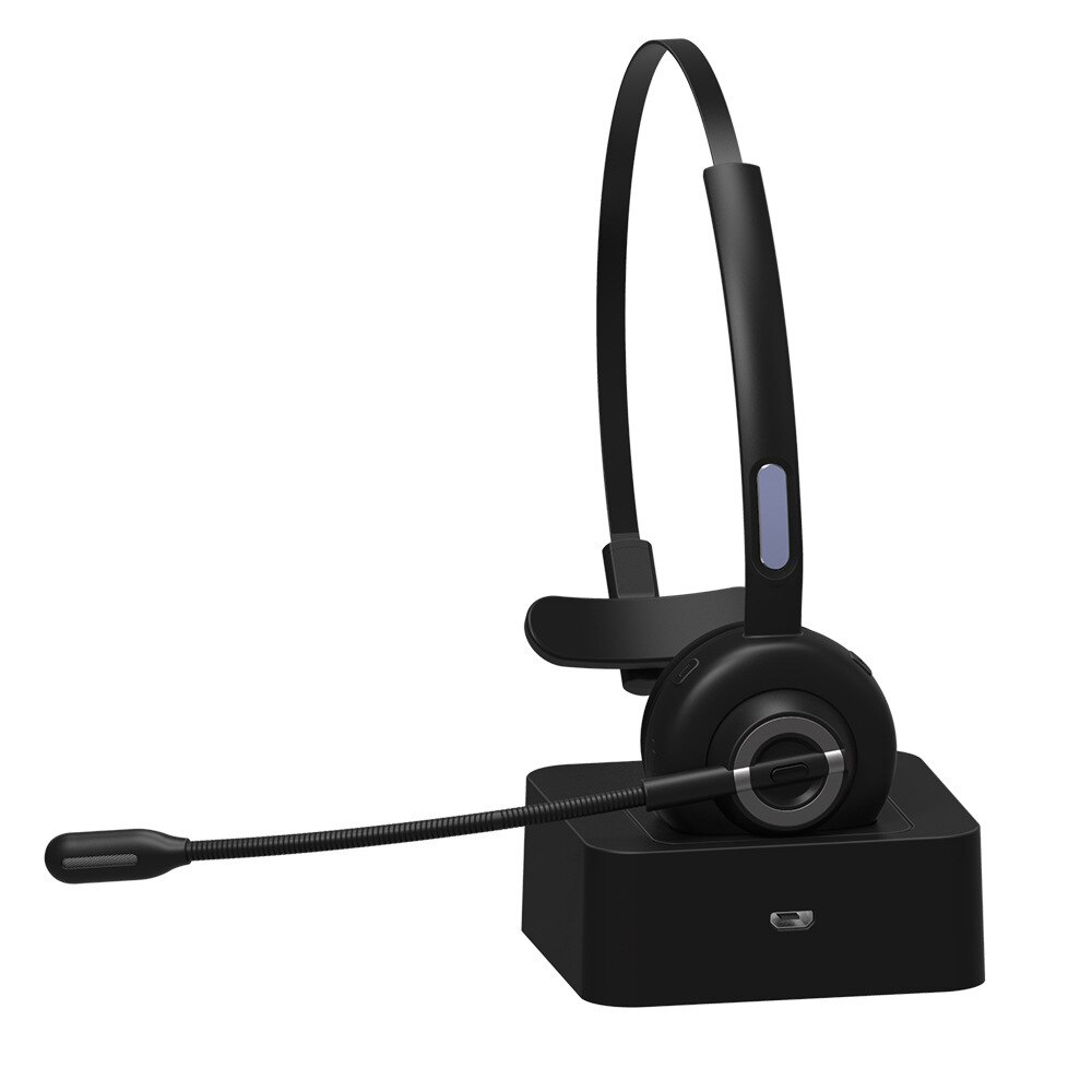 Bluetooth 5.0 Zakelijke Telefoon Headset 6.0 Ruisonderdrukking Headset Eenzijdige Stereo Headset