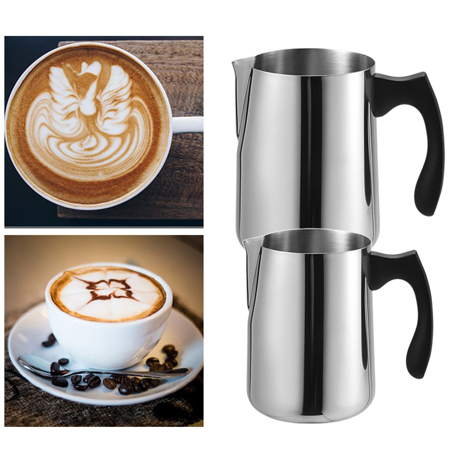 Keuken Melk Opschuimen Werper Kruik Barista Espresso Koffie Pitcher Latte Chocolade Frother Cup Schuim Maken Voor Koffie Bar