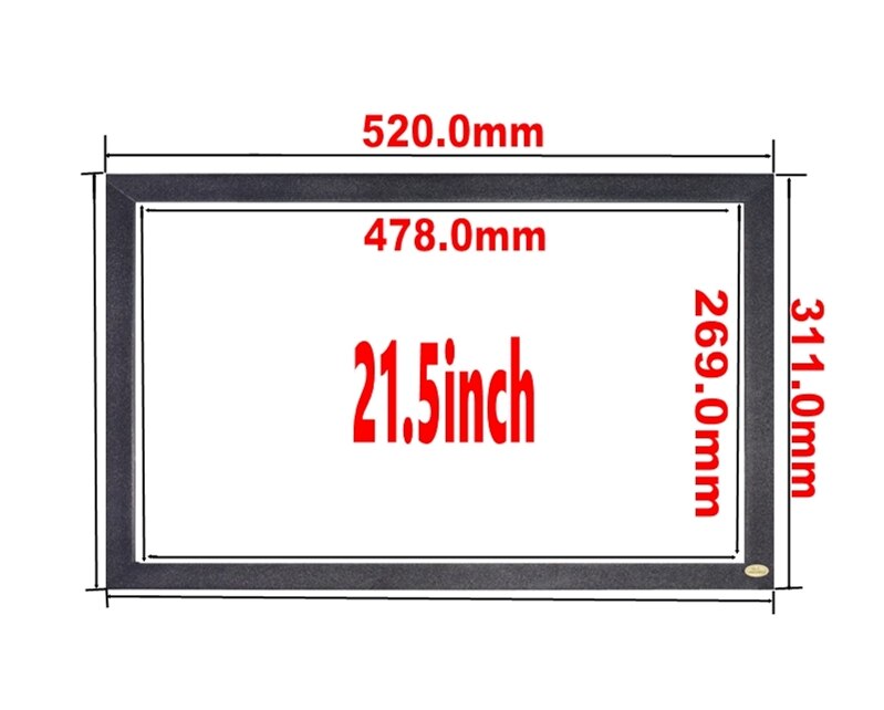 ZZDTOUCH-Marco táctil IR de 21,5 pulgadas, 4 puntos, sensor de pantalla táctil infrarroja, todo en uno, monitor de pantalla lcd