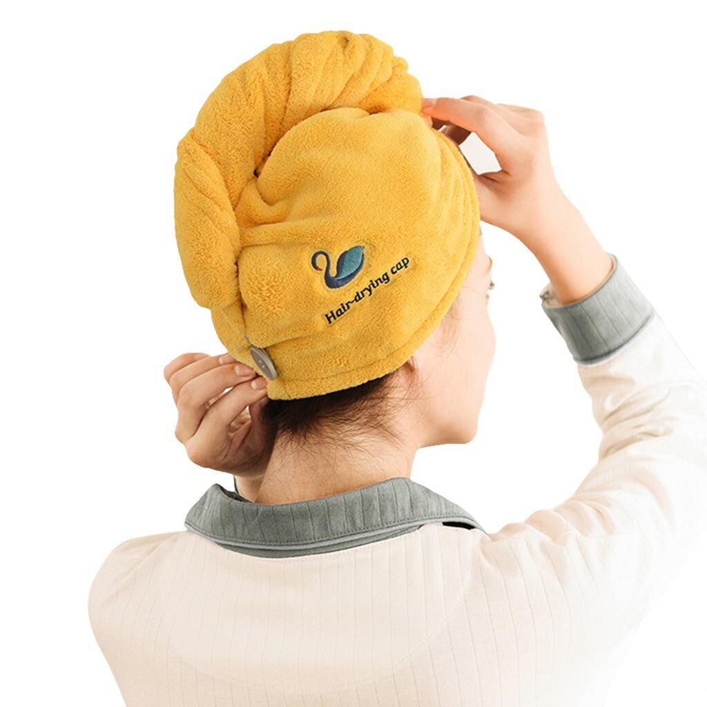 Asciugamano per capelli magico in velluto corallo cappello in microfibra turbante ad asciugatura rapida per bagno doccia assorbente piscina cuffia lavabile in lavatrice 19nov27