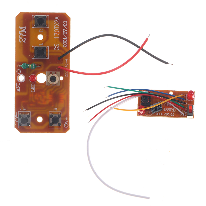 4CH RC télécommande 27MHz Circuit PCB émetteur + carte récepteur pour voiture RC télécommande jouets pièces