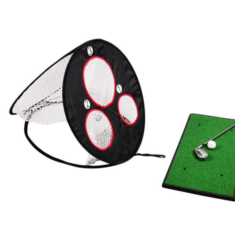 Ship from US Golf Chipping Practice Net Golf Indoor Outdoor Chipping Pitching Cages Mats Practice Easy Net Golf Training Aids: 75E