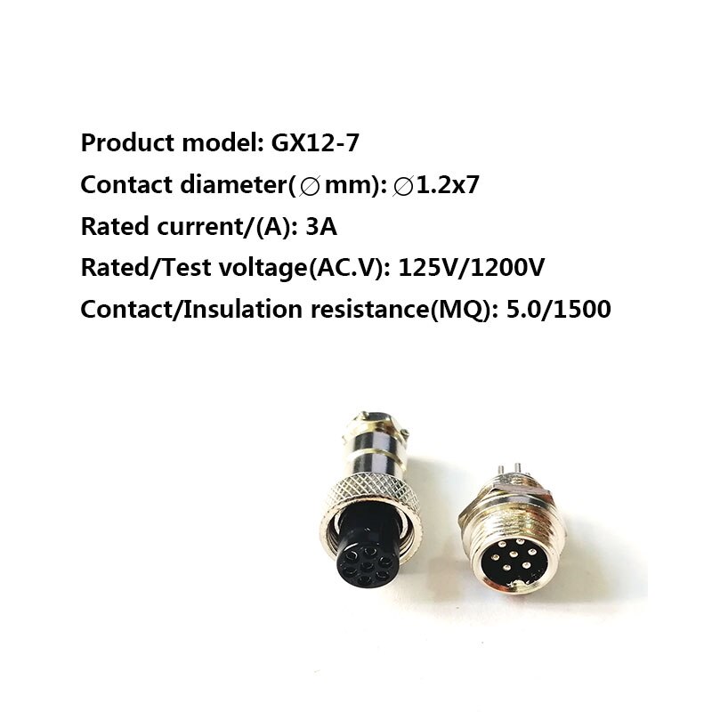 1Set GX12 2/3/4/5/6/7 Pin Male + Vrouwelijke 12Mm L88-93 Circulaire luchtvaart Socket Plug Draad Panel Connector