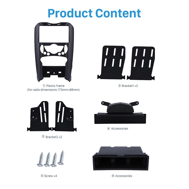 Reproductor de DVD y Radio para coche, Kit de instalación de Panel embellecedor, Marco Fascia, 2 Din, para BMW Mini Cooper R55 R56 R57