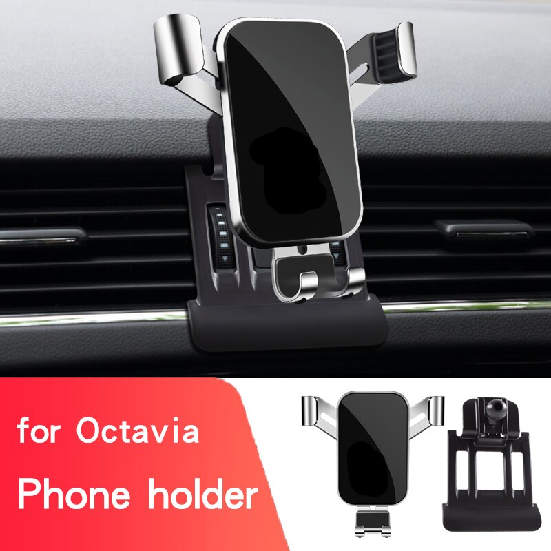 Soporte de teléfono móvil para Skoda Octavia A7, accesorios de salida de aire Interior, , , , ,