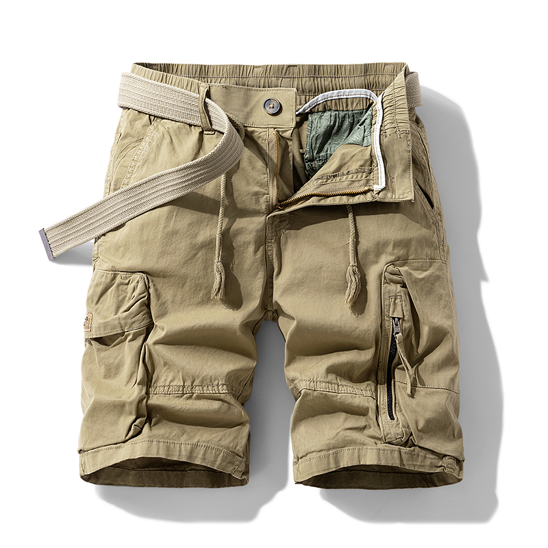 Zomer Heren Cargo Shorts Heren Heren Mode Katoenen Strand Met Meerdere Pocket Shorts Man Lente Casual Joggers Korte Broek Mannen