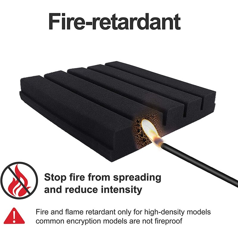 12 Pcs Acoustic Foam Panels,Sound Insulation Foam Panels,Sound Insulation Pads,Studio Foam,Sound Panels,Studio Equipment