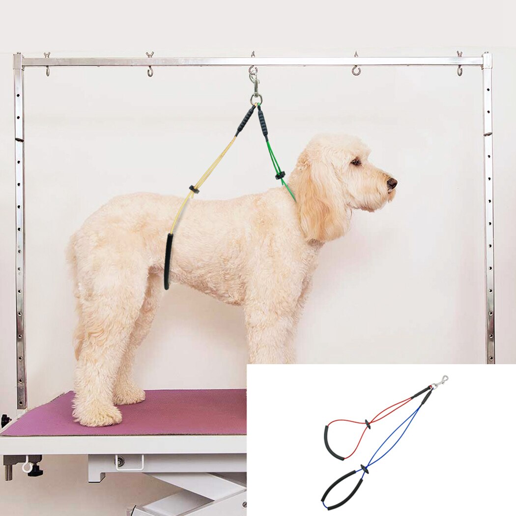 Bijtvaste stalen draad huisdier heuphouder hondentrimmer lus armbevestiging voor kleine grote honden zachte rubberen gevoerde lijn