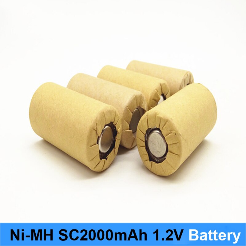 Ni MH Ni CD 1.2 v batterij 2000 mah 10c 15c high power oplaadbare nimh batterij schroevendraaier en batterij robot ni-mh sc3000mah 1.2 v