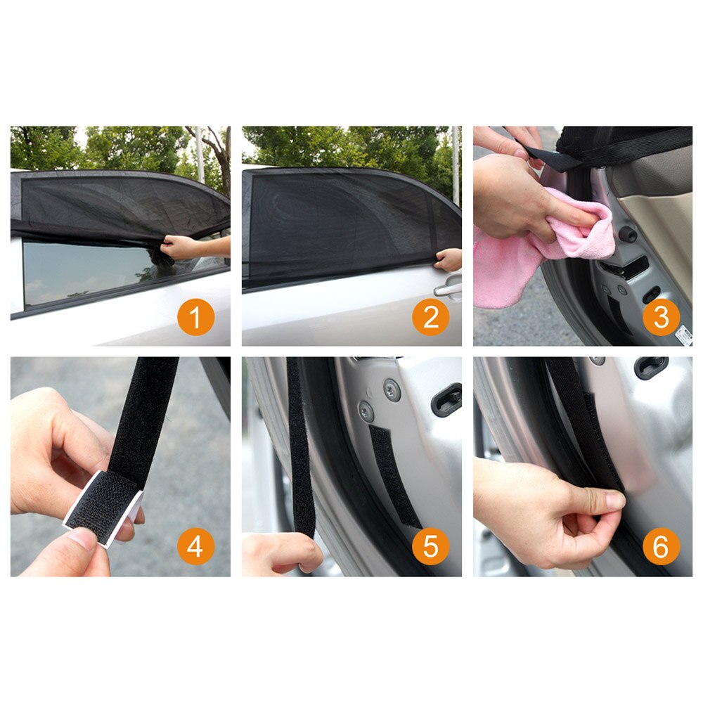 2 kpl yleissäädettävät auton aurinkosuojat uv-suoja ikkunasuoja verkkokansi auton häikäisysuoja ikkunan folio aurinkovarjot