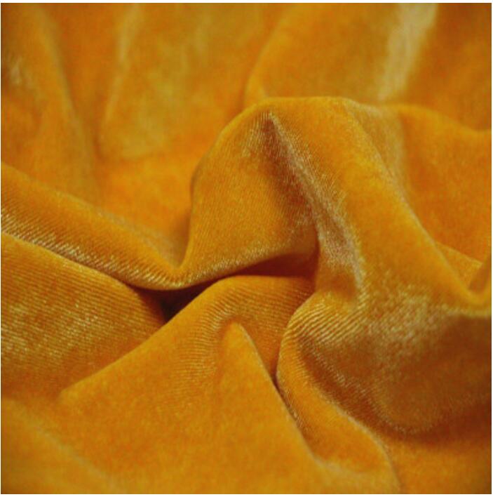 Tissus soyeux en velours doux de 50x150cm, pour vêtements de luxe, rideau Textile de maison: 14 Golden
