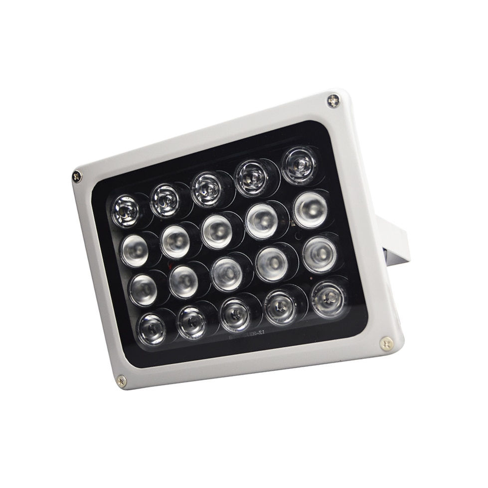 20 kpl infrapuna lediä 850nm ir 90 asteen valaisin yönäköön vedenpitävä led-infrapuna valo cctv-valvontakameralle