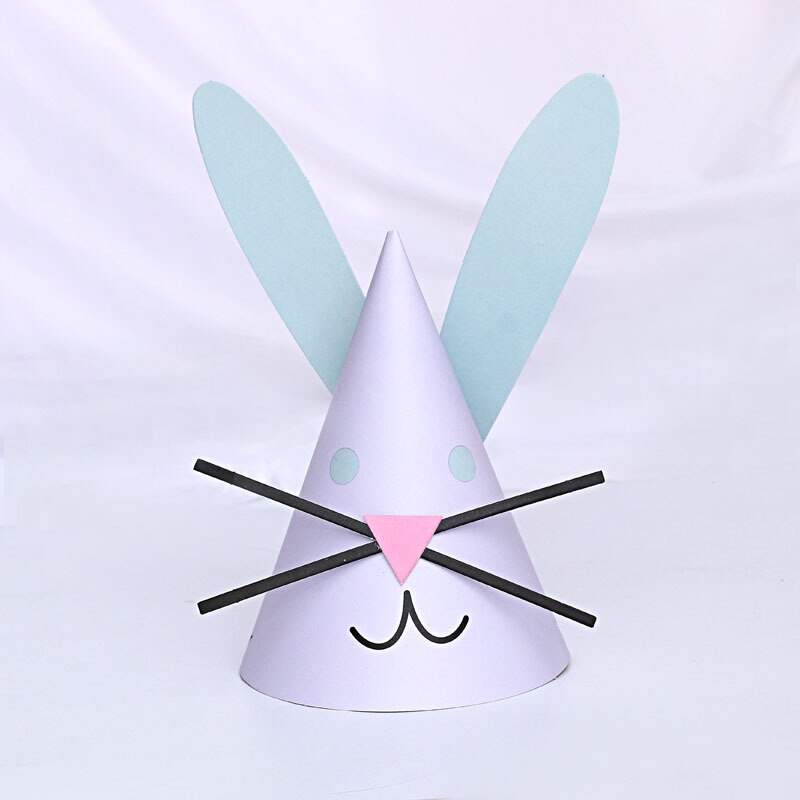 Kinderen Verjaardag Hoed Gelukkige Verjaardag Papier Hoeden Cap Prins Prinses Kroon Partij Decoratie Voor Jongen Meisje Verjaardagsfeestje Decoraties: light blue ear
