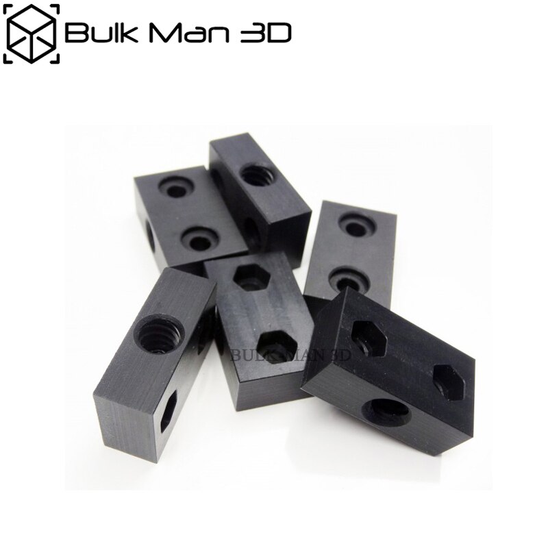 3D Printer POM ACME Nut Block for 8mm Metric Acme Lead Screw 8mm Thread Rod Trapezoidal Metric Acme Tap T8 -5pcs