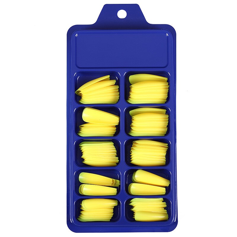 Uñas postizas de plástico para manicura, 100 Uds.: 02