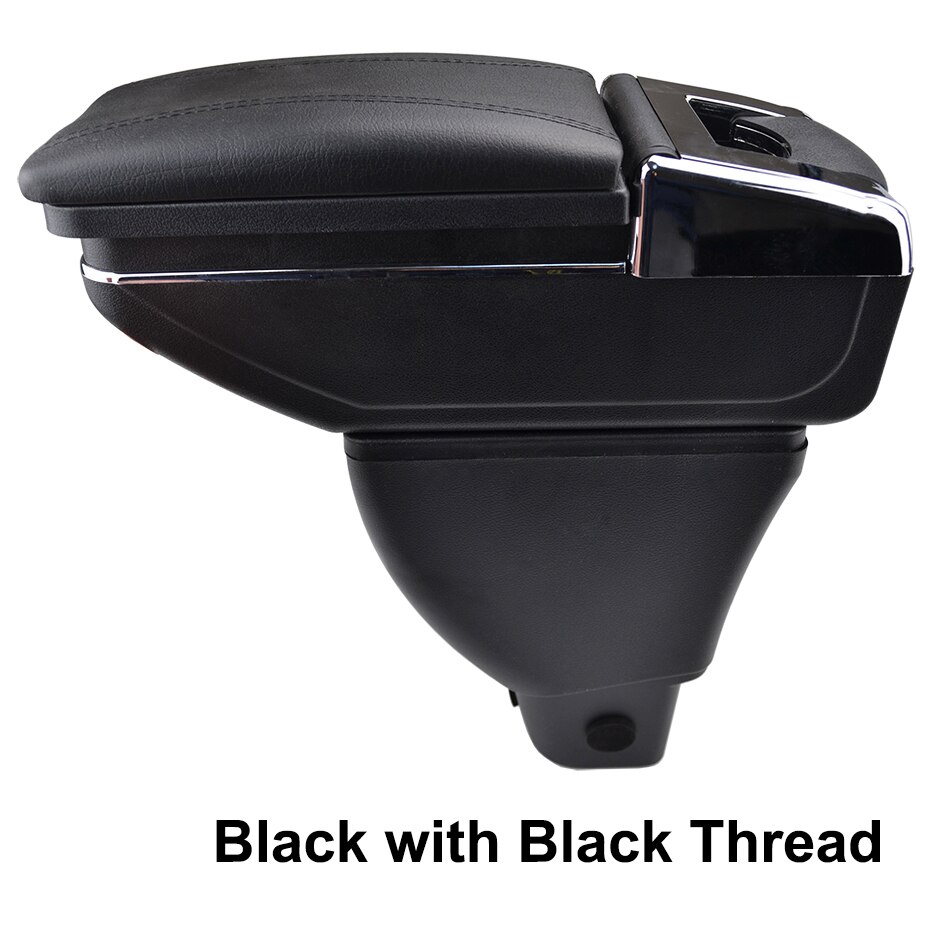 Center Console Storage Box Voor Great Wall Hover M4 - Haval M2 Coolbear - Armsteun Arm rest Draaibaar: Black thread