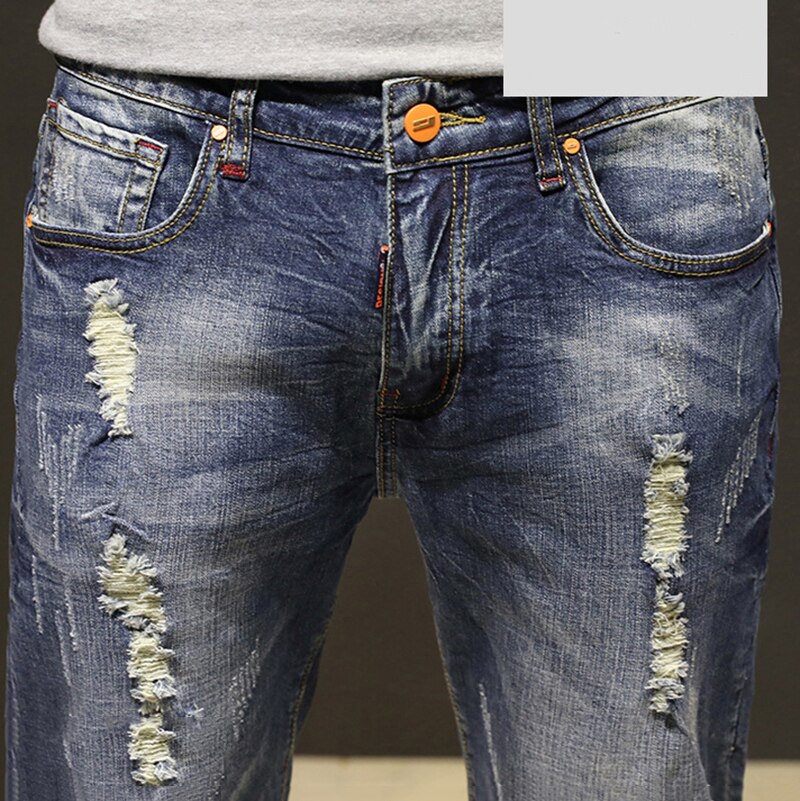 Jeans Große Herren Reithose Kurze See Denim betrübt kurze Hose Männer Sommer Denim kurze Hose Für Männer Plus Größe 28-42 gebrochen