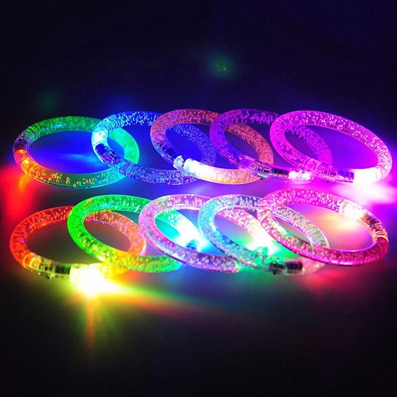 5/10 stuks lichtgevende armbanden speelgoed voor kinderen baby speelgoed led armband lichtgevende flits armband kerstfeest benodigdheden: 10 stuks