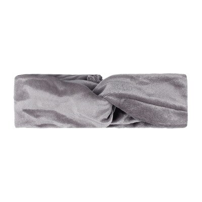 Baby Headbands Turban Gold Velvet Hairbands Newborn Baby Turban Infant Toddler Elastic Hair Bands Baby Girl Hair Accessories: Gray