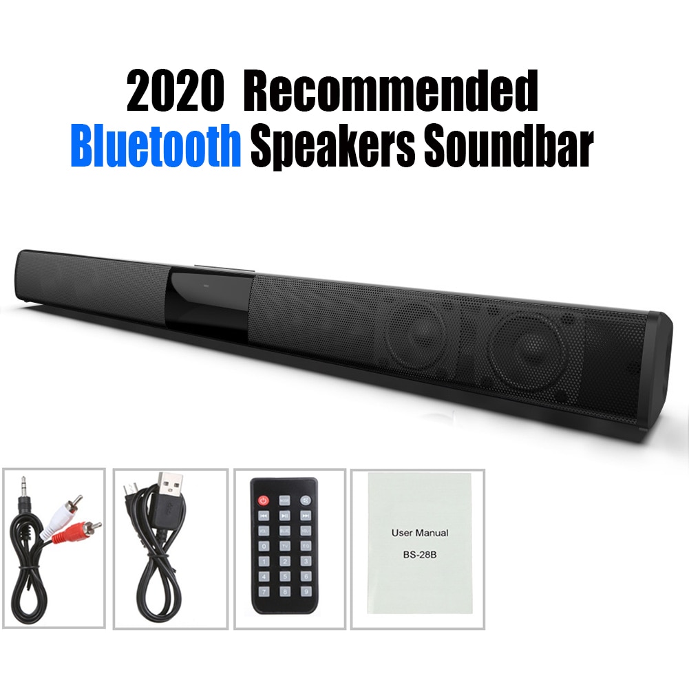 20W Bluetooth Speakers Hifi Home Surround Systeem Soundbar Stereo Bedrade En Draadloze Voor Pc Theater Tv Speaker Subwoofer