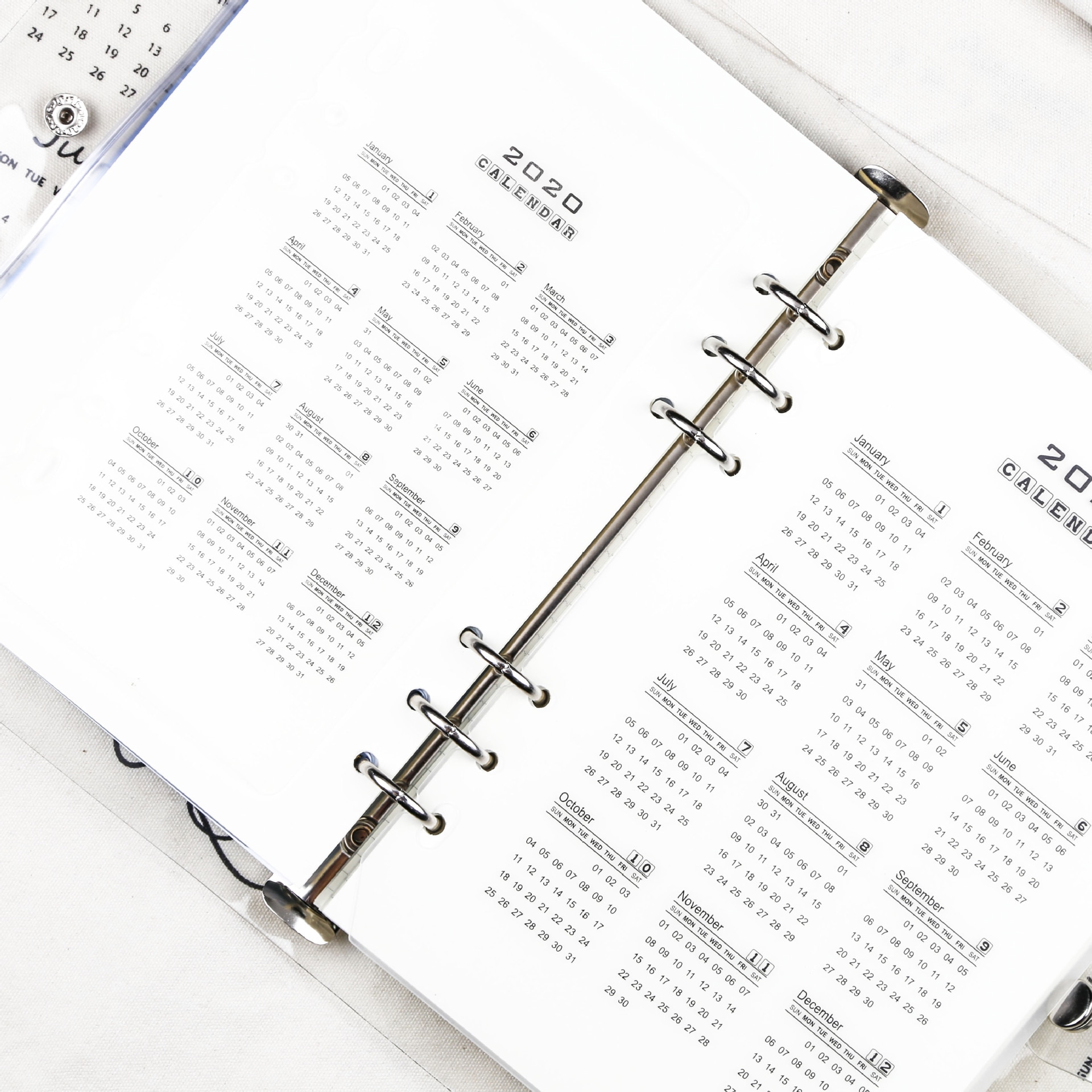kalender 6 Löcher PVC Spiral- Bindemittel Planer Teiler Innen für Notizbuch Und Zeitschriften Veranstalter A5 A6 Index verlieren Blatt