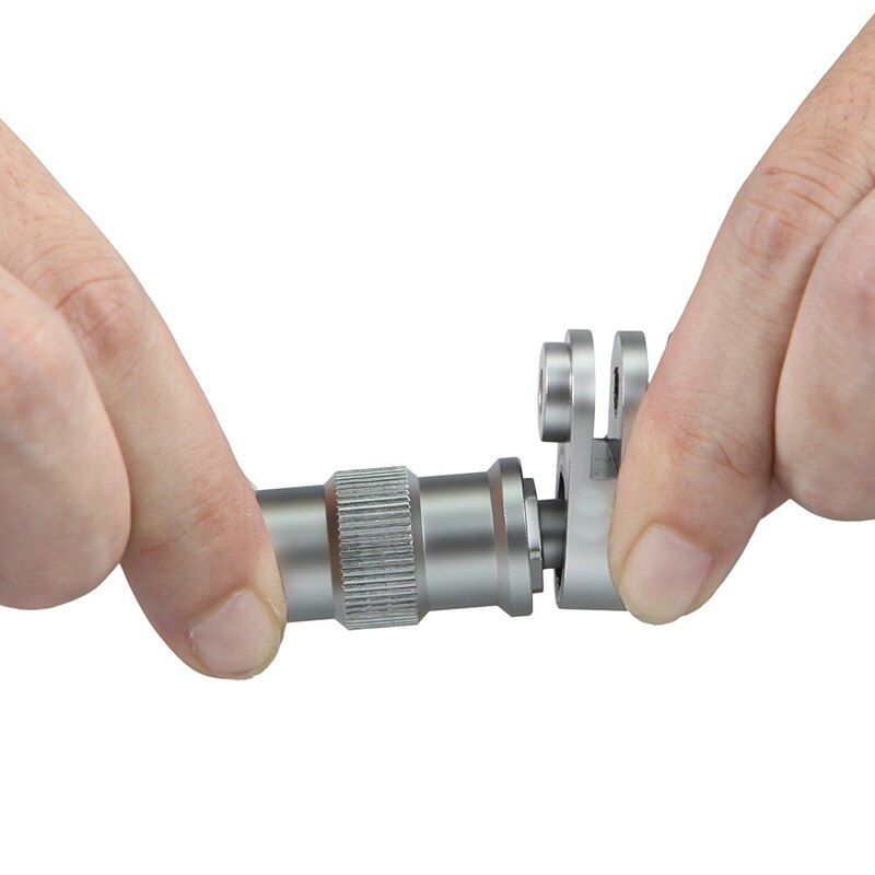 Cykel cykel hjul beslag holder stik mount til gopro hero 7/6/5/4 xiaomi sports kamera cykel nav sølv aluminium