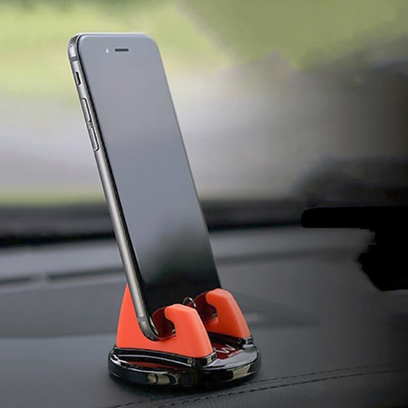 Biltelefonhållare står roterbart stöd halkskydd mobil 360 graders monterad instrumentbräda universal telefonstativ