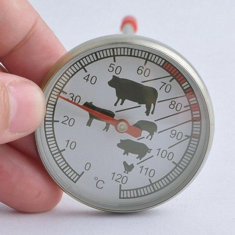 Stainless Steel Probe Type Thermometer Household Kitchen Beef Barbecue Cooking Tools Gauge Meat Gadgets