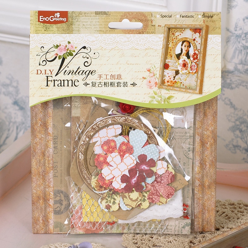 Eno Groet DIY Vintage Frame Set, Goedkope Papier Fotolijst Bureau Fotolijst