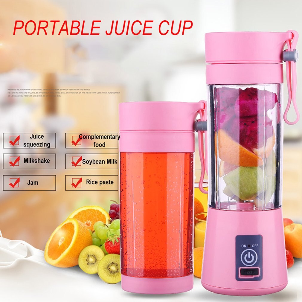 Multi-fonction presse-agrumes ménage électrique presse-agrumes 6 lames Portable Mini charge jus tasse anglais emballage