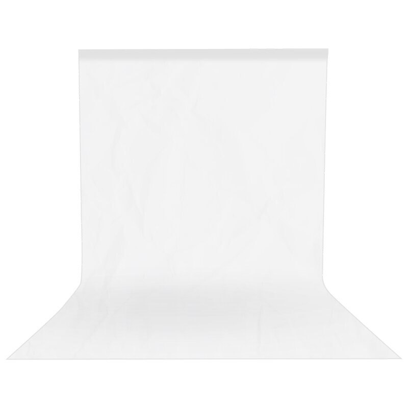 3 x 2m 6 farver polyester bomuld fotografering baggrunde fotoshoot baggrund klud fotostudie baggrund: Hvid