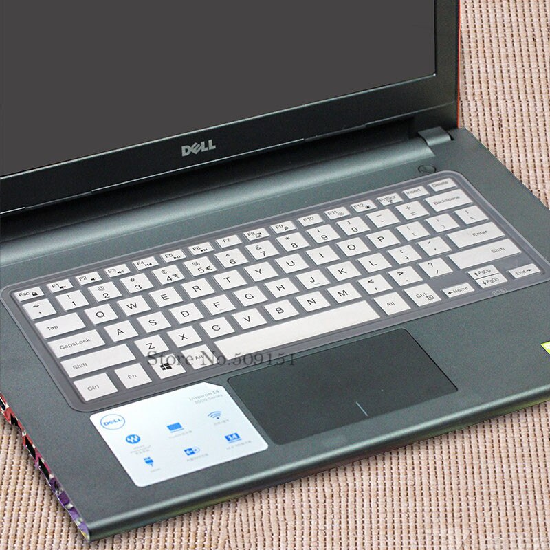 15 inch Silicone Laptop keyboard Cover Skin Protector For DELL Precision M5510 M5520 M5530 5510 5520 5525 5530 Notebook: White