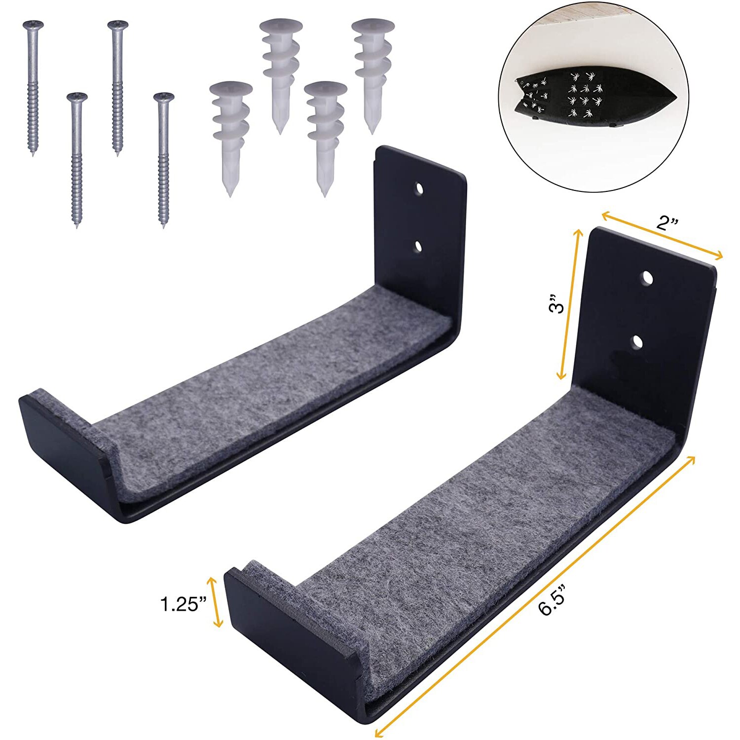 Support mural pour planche de Surf, 1 paire, pour vélo, Snowboard, court et Long, support de rangement suspendu